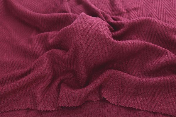 Трикотаж жаккард/бордовый 3992-PY/C#4