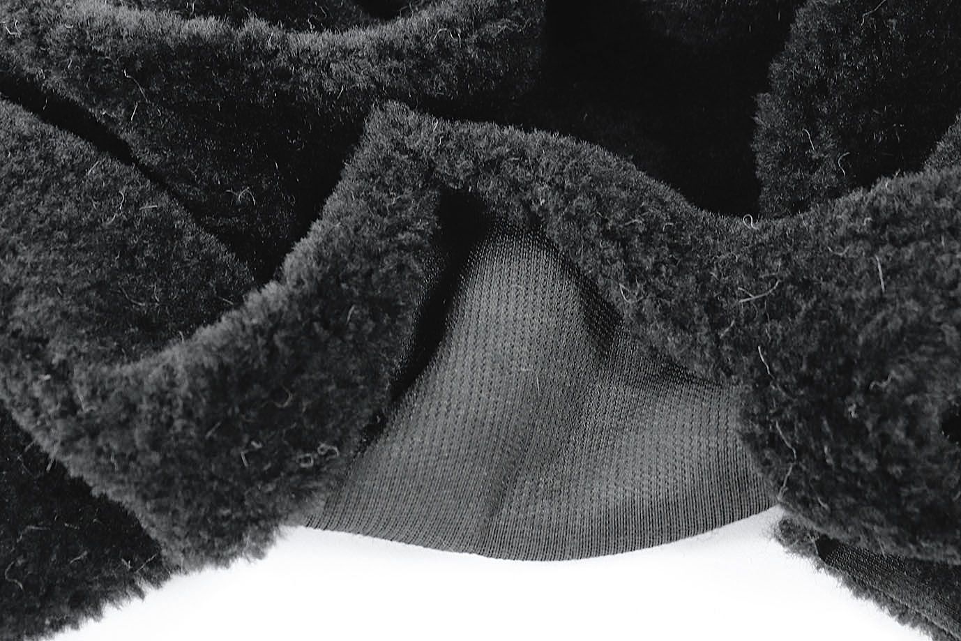 Искусственный мех "Барашек"/черный 1103-3105/C#22