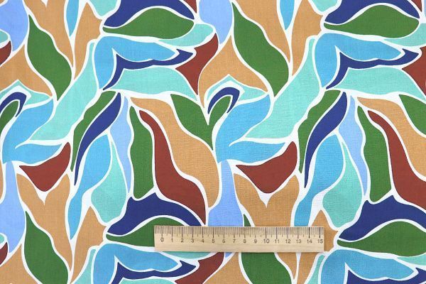 Штапель принт/зелено-голубой 1374-PY/D#38/C#2