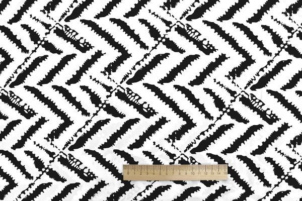 Штапель принт/черно-белый 1374-PY/D#45/C#2