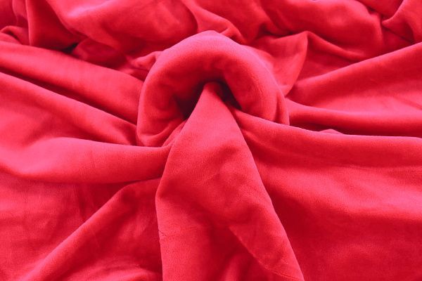 Велюр "Японский"/красный SSR-710/C#13 (15894)