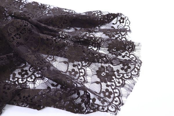 Гипюр "Реснички"/коричневый 4221-PY/C#4