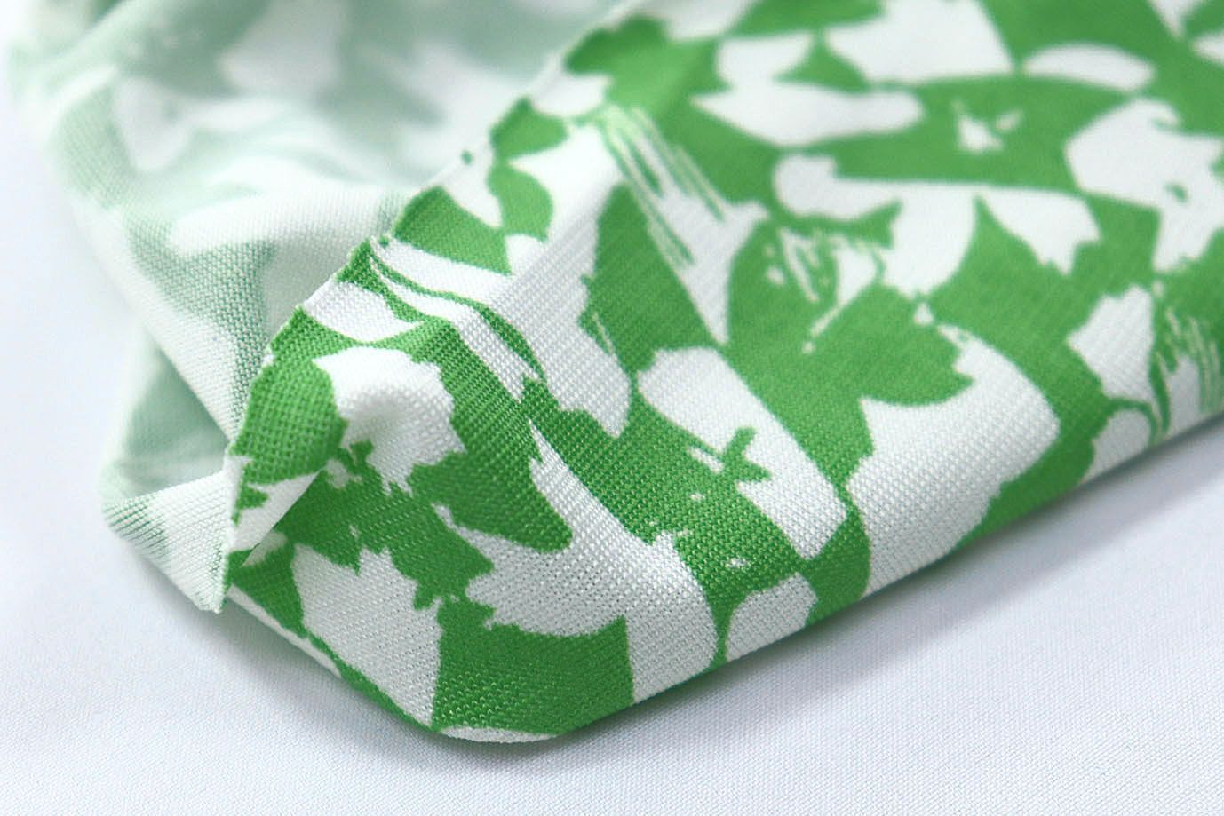 Трикотаж масло принт/бело-зеленый 3390-PY/D#9771-353/C#2 (11154)