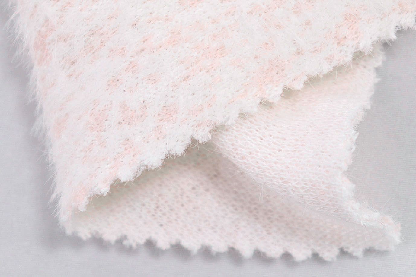 Трикотаж "Травка" принт/розовый на белом 3977-PY/D#2/C#2