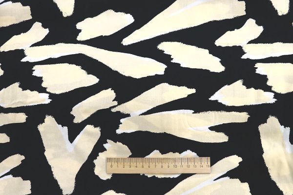 Штапель принт/черно-бежевый 3858-PY/D#5/C#1