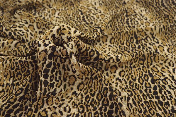 Шифон принт/леопард черно-песочно-белый 3722-PY/D#4/C#1