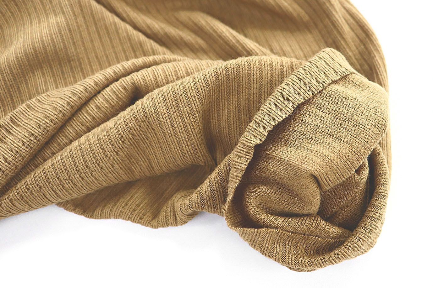 Трикотаж "Лапша"/желто-коричневый 3516-PY/C#8