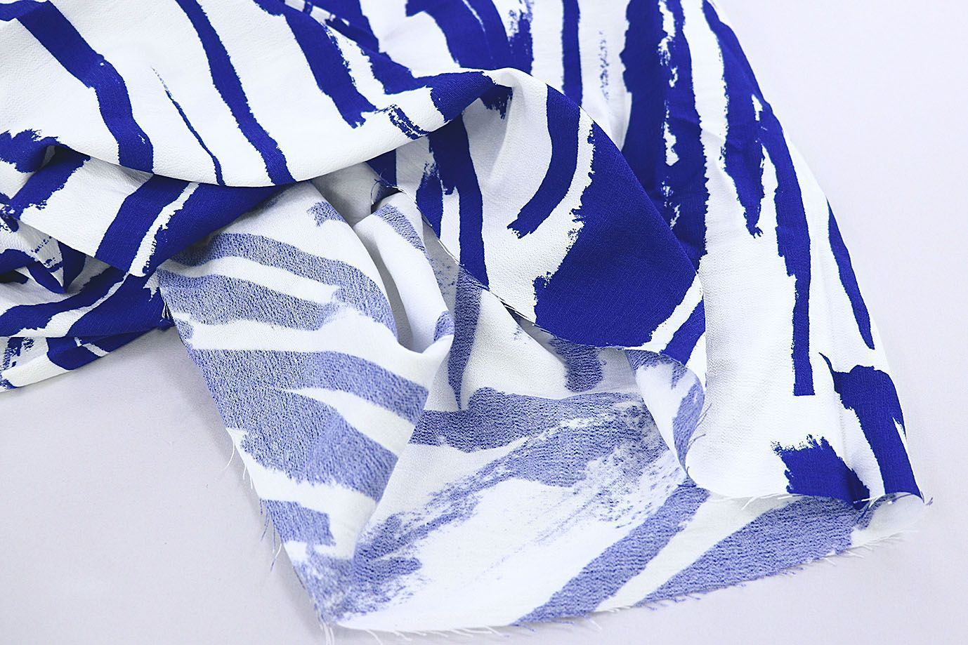 Лен БОХО принт/сине-белый 3786-PY/D#1/C#4