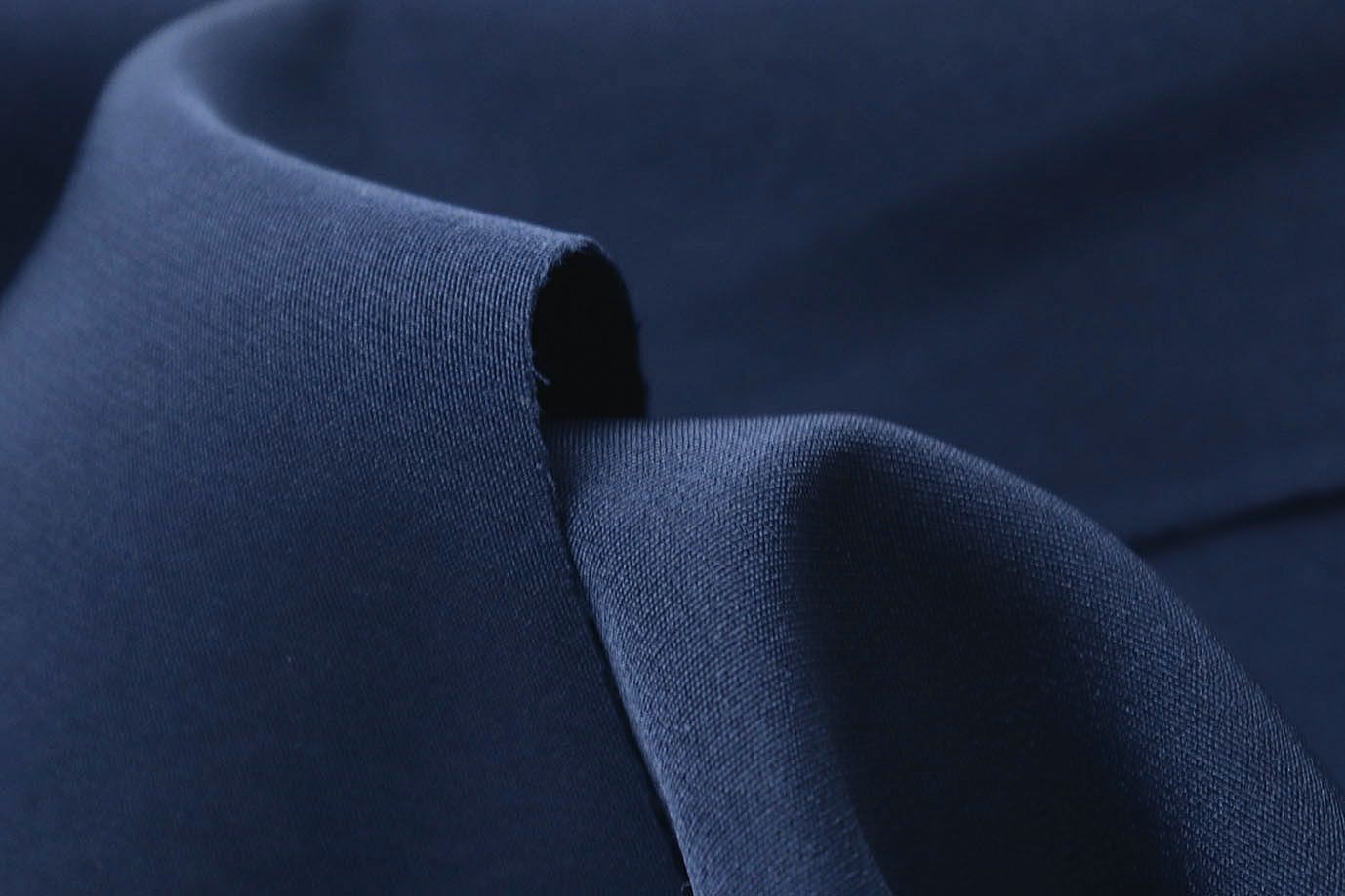 Костюмная ткань "Барби" стрейч/темно-синий 4147-PY/C#9