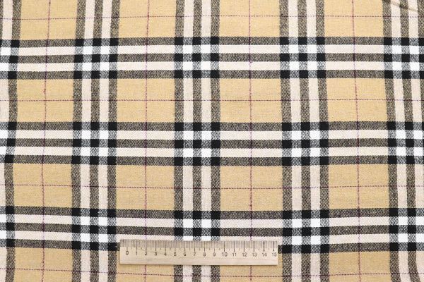 Рубашечная ткань/клетка черно-красная на желтом AP6032313/D#1681-6323/C#F800-206