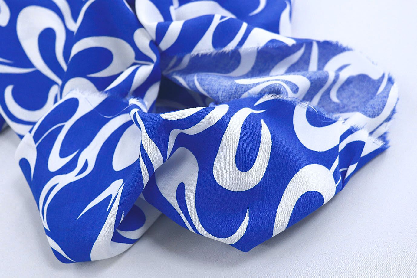 Штапель принт/бело-синий 1374-PY/D#24/C#4