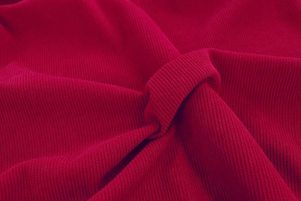 Трикотаж вельвет/красный 3523-PY/C#14