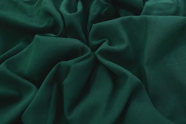 Штапель твил стрейч/темно-зеленый 3490-PY/C#1