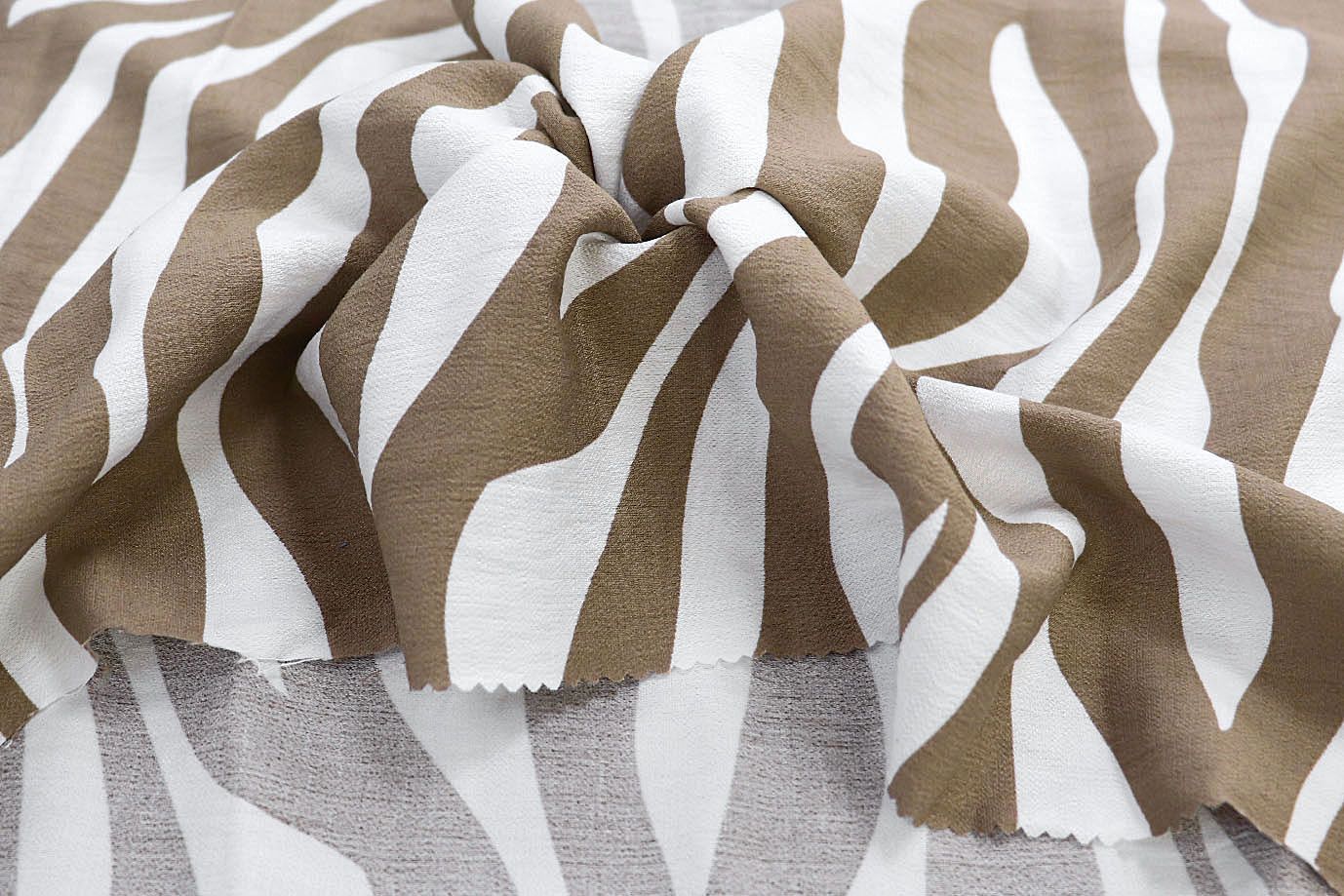 Лен БОХО принт/коричнево-белый 3879-PY/D#3/C#3