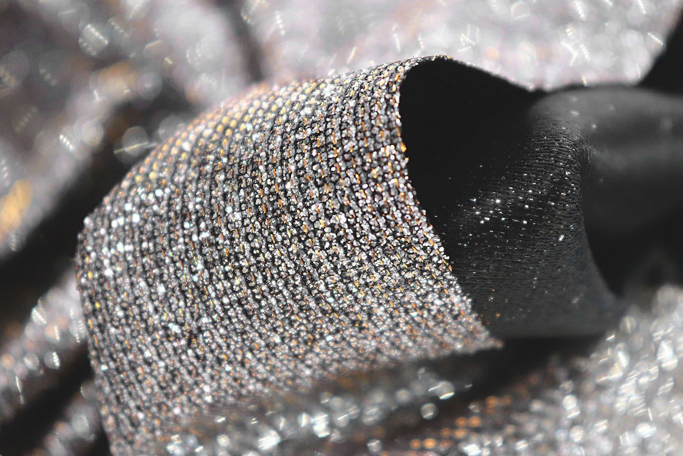 Трикотаж с люрексом на интерлоке/серый 1327-PY/C#11