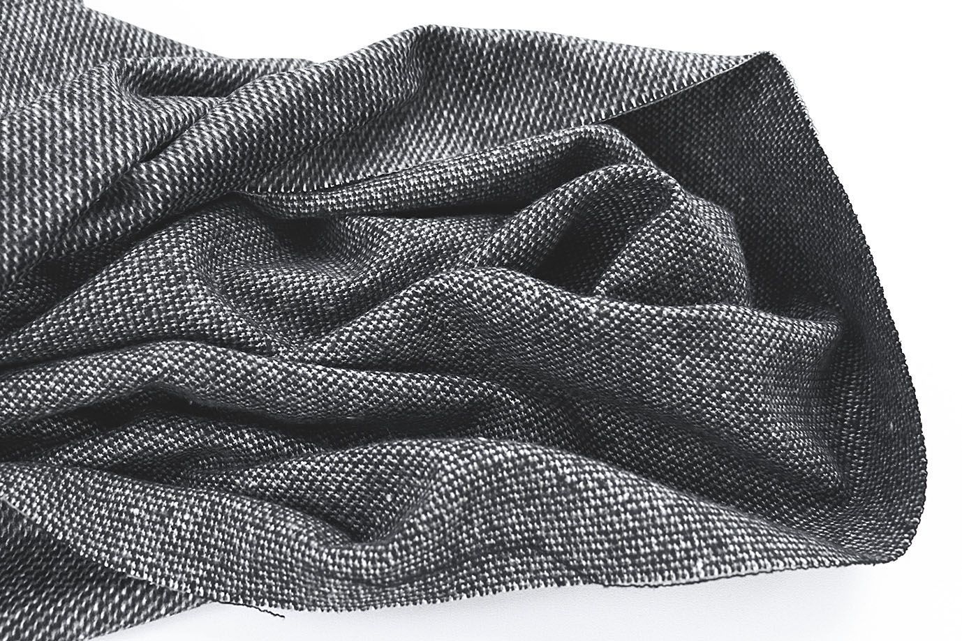 Пальтовый трикотаж "Диагональ"/черный VT-10310/C#3