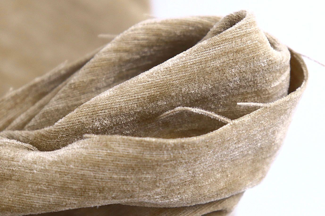 Трикотаж велюр меланж/светло-коричневый 3989-PY/C#2