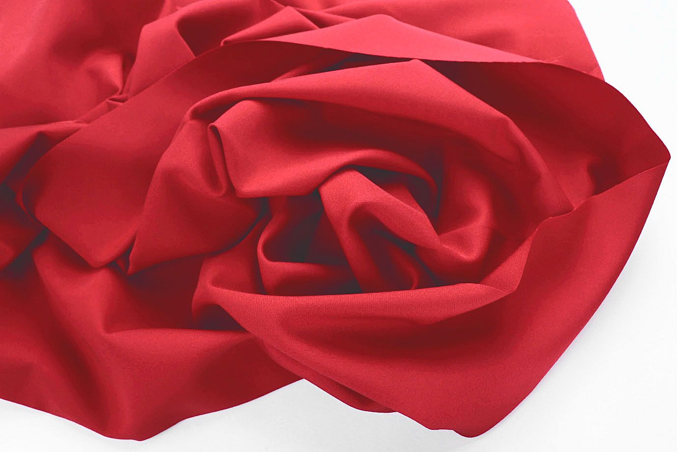 Костюмная ткань "Барби" стрейч/красный 4186-PY/C#3