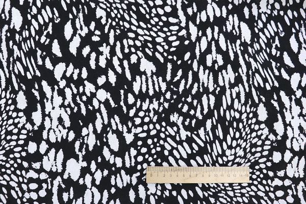 Лен принт/черно-белый 3867-PY/D#1/C#1