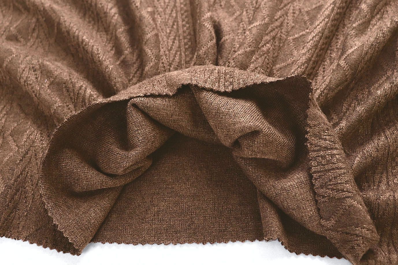 Трикотаж жаккард/коричневый 3991-PY/D#1/C#3