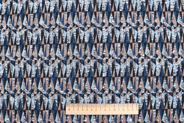 Трикотаж жаккард/черно-бежевый 2816-PY/D#1/C#2