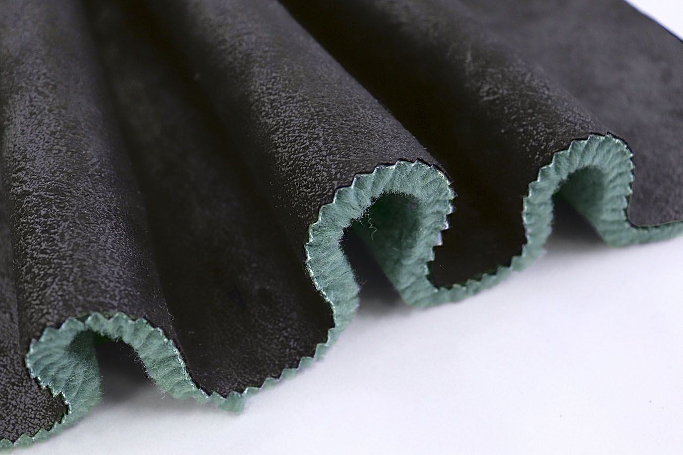 Дубляж мех "Кёрли"/черно-бирюзовый AP230331053Z/D#1003-2302-40L/C#10-7