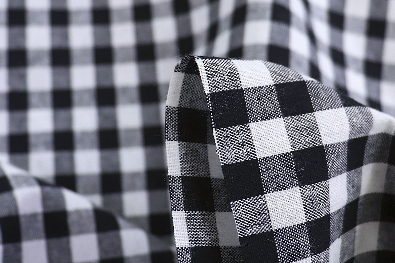 Хлопок принт/клетка черно-белая 1386-PY/C#8