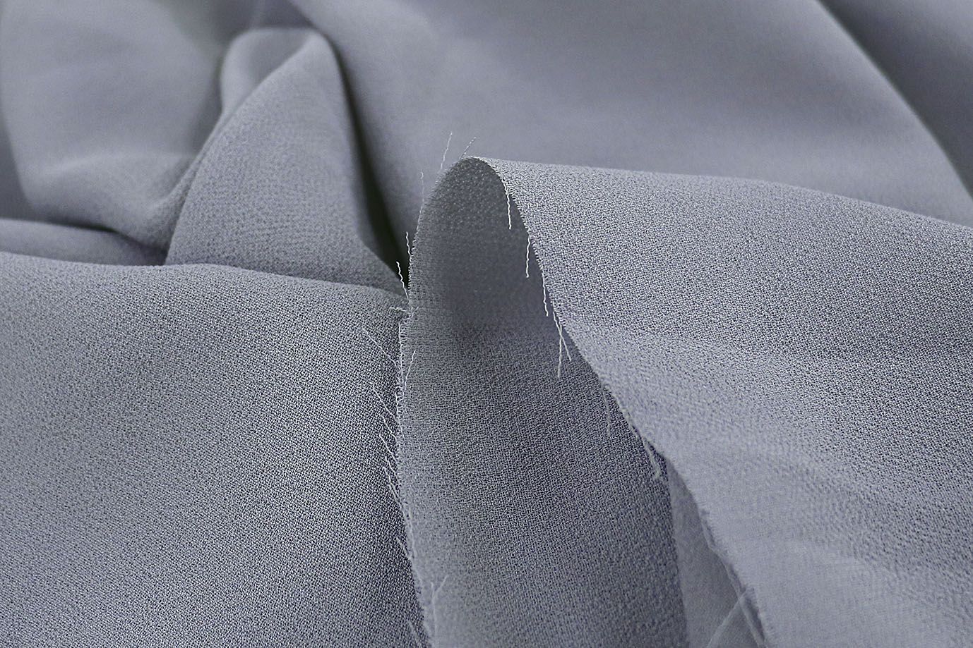 Шифон "Сахар" креп/серый SSR-832/C#7 (16974)