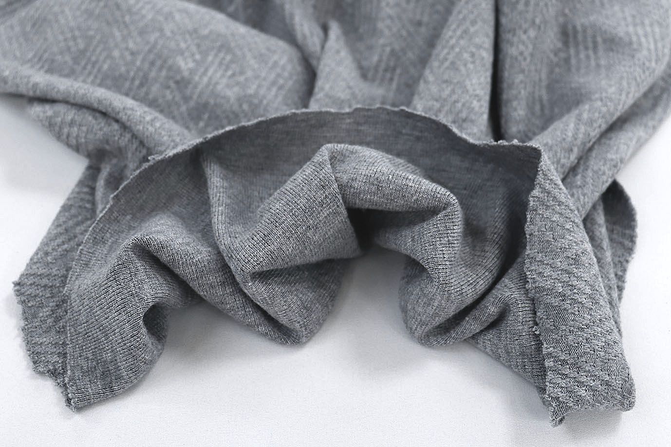 Трикотаж "Косичка" жаккард/серый VT-11762/C#1