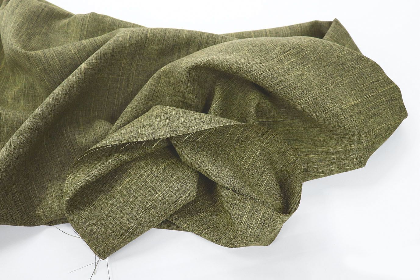 Лен меланж/оливковый 8180X-23/C#9