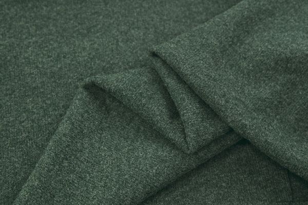 Трикотаж "Рибана" с начесом/зеленый 2823-PY/C#14