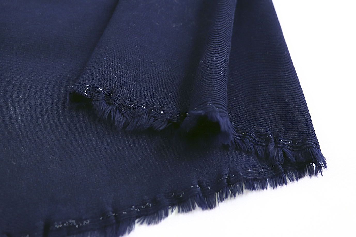 Трикотаж "Рибана"/темно-синий 0250/C#т.синий