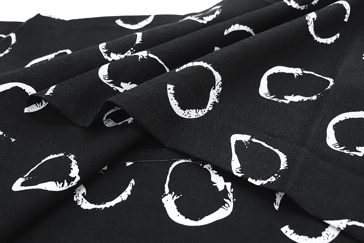 Лен принт/бело-черный 3728-PY/D#1/C#1