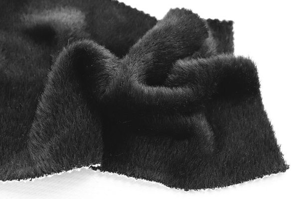 Искусственный мех "Альпака"/черный 3978-PY/C#1