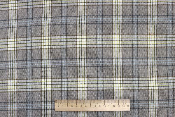 Костюмная ткань клетка/хаки 2582-PY/D#4/C#3