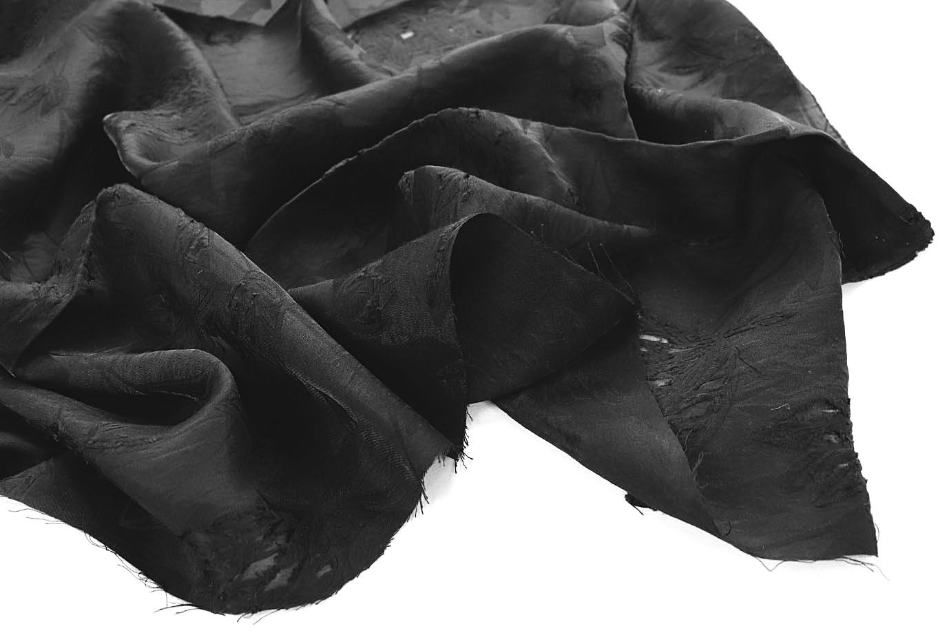 Блузочная ткань жаккард/черный 4030-PY/D#1/C#2