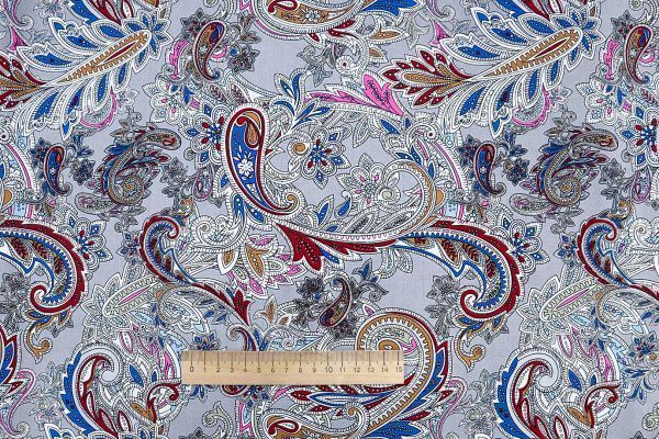 Штапель принт/узор на сером 3861-PY/D#3/C#3