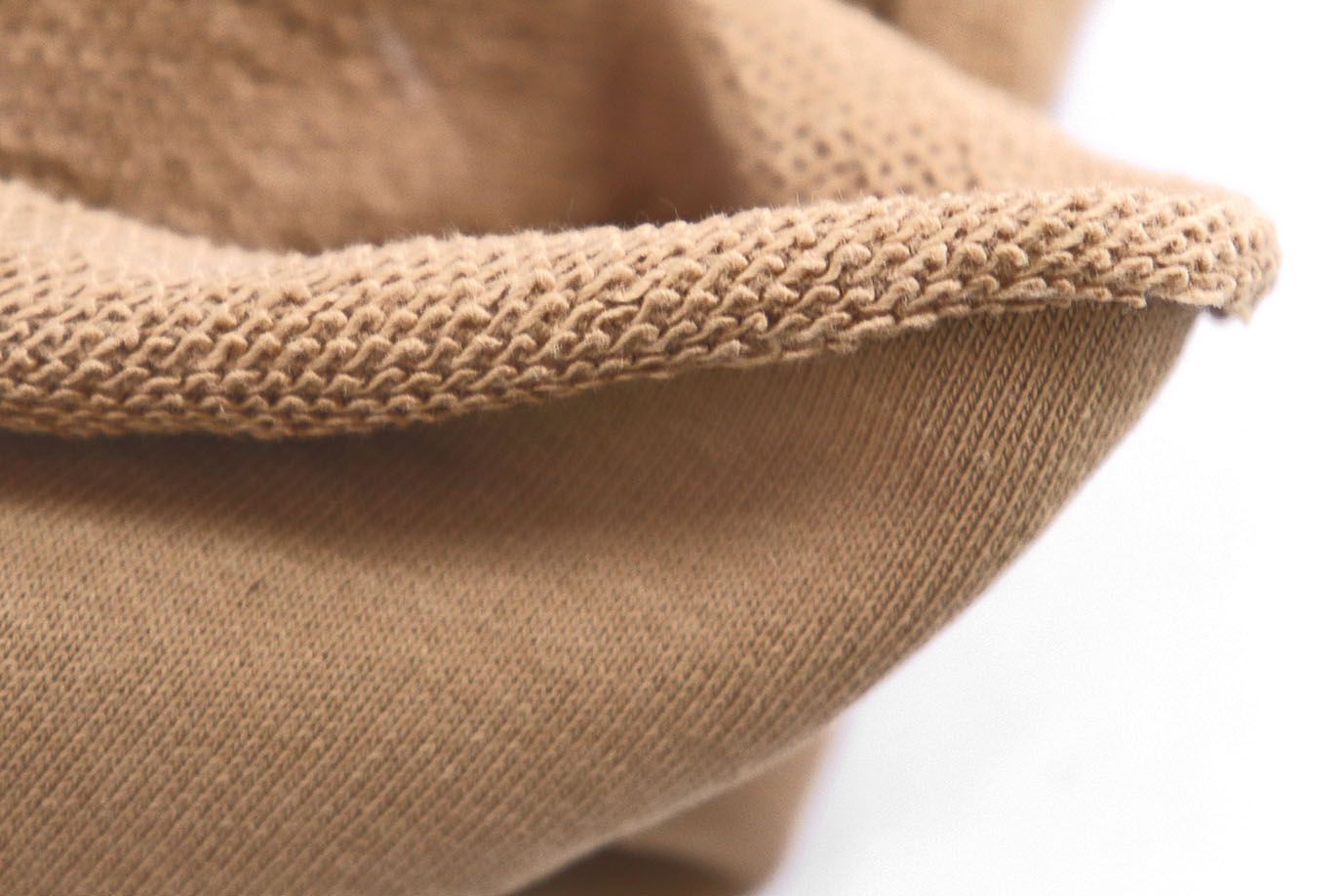 Трикотаж футер 3х нитка с петлей/коричневый 0363/D#петля/C#коричневый 17-1221TPX