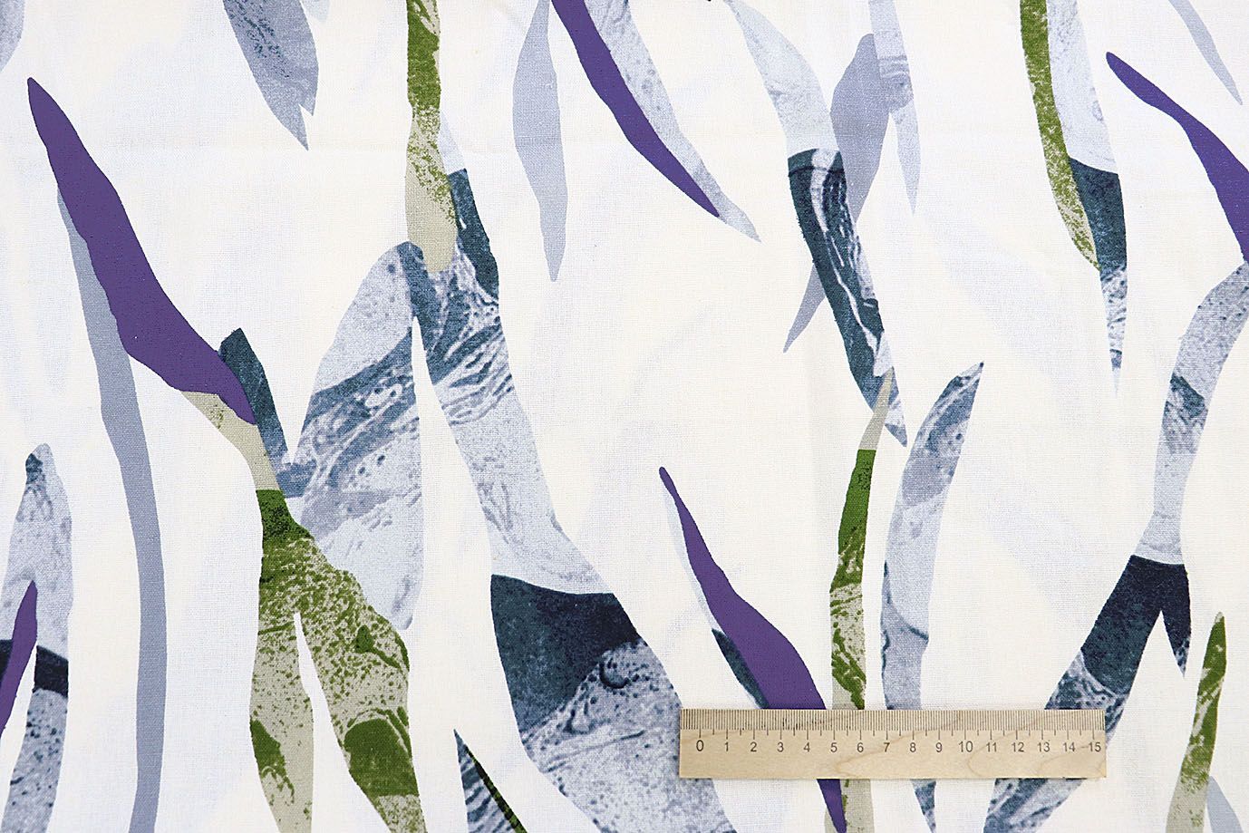 Лен принт/сине-зеленый на белом 3859-PY/D#3/C#1