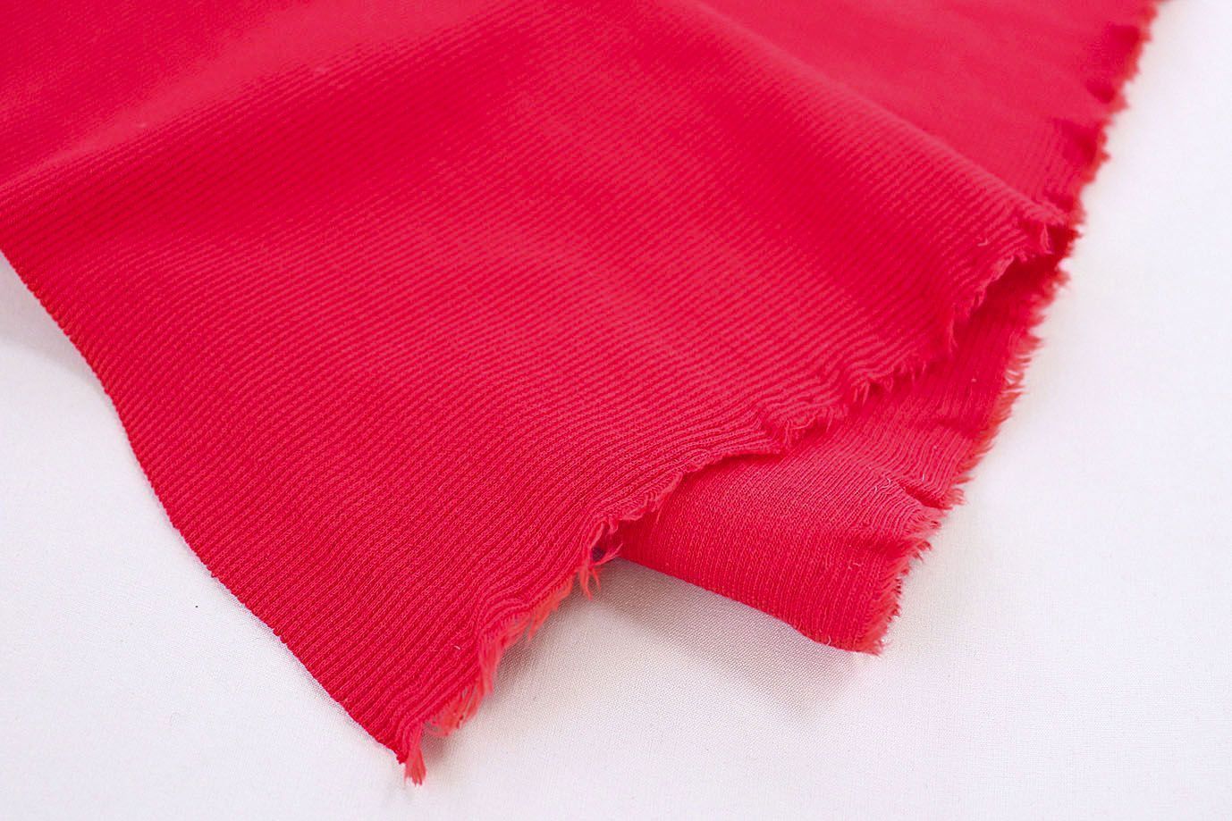 Трикотаж "Рибана"/красный 0231/C#красный 18-1655TPX