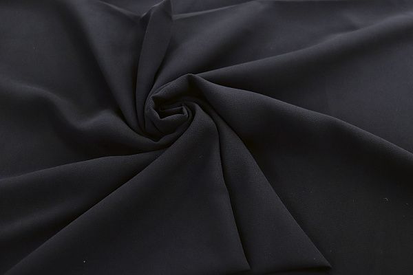 Шифон "Сахар" креп/черный SSR-832/C#10 (16974)