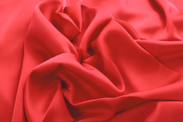 Шелк "Армани" двусторонний/красный 1434-PY/C#10