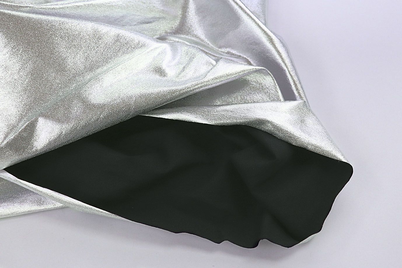 Кожа "Бенгалин" стрейч/серебряный 3664-PY/C#1