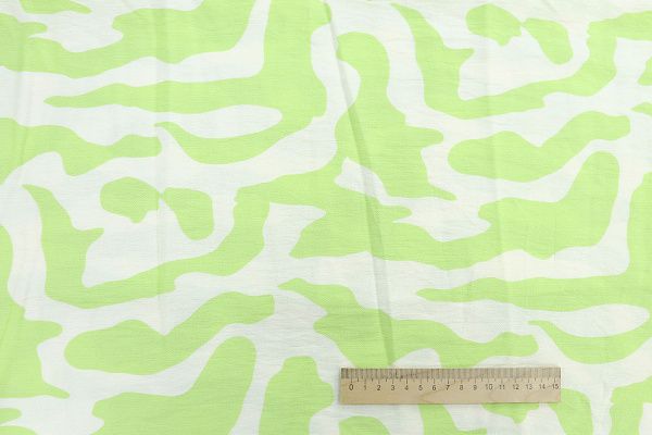 Лен БОХО принт/салатово-белый 3810-PY/D#12/C#5