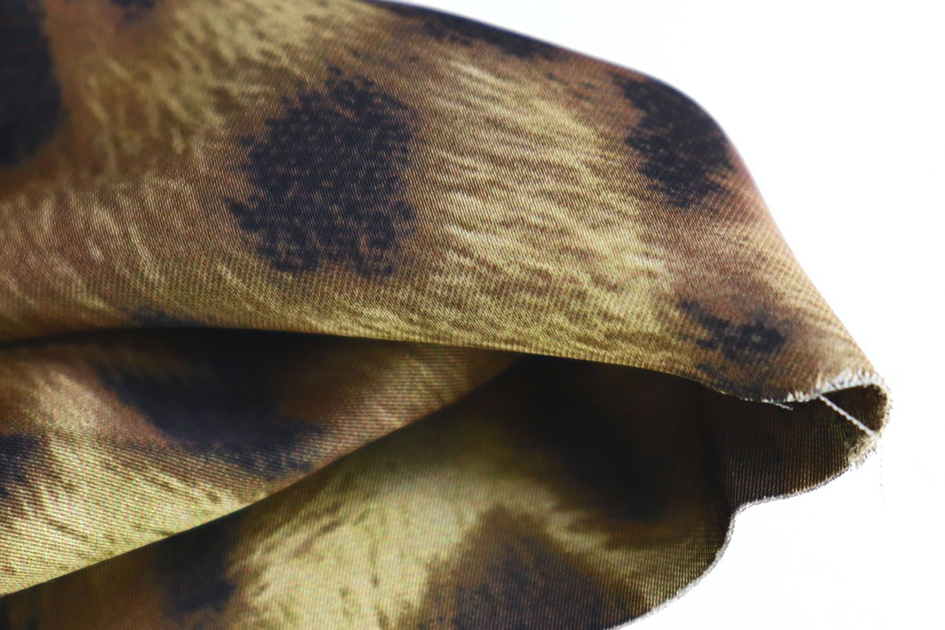 Сатин "Шакира" стрейч двусторонний принт/черно-бежевый 3887-PY/D#3/C#5