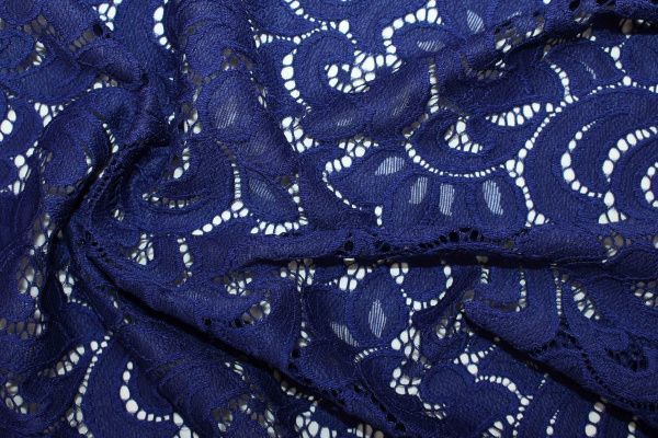 Гипюр "Фестон"/темно-синий VT-7005/C#4 (50669)