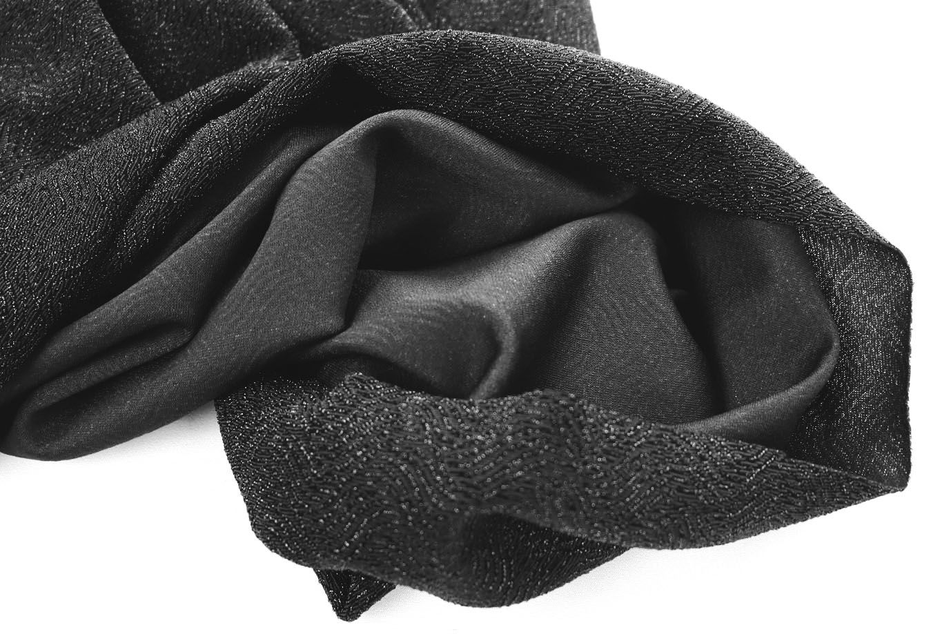 Трикотаж жаккард с люрексом/черный 4040-PY/D#2/C#3