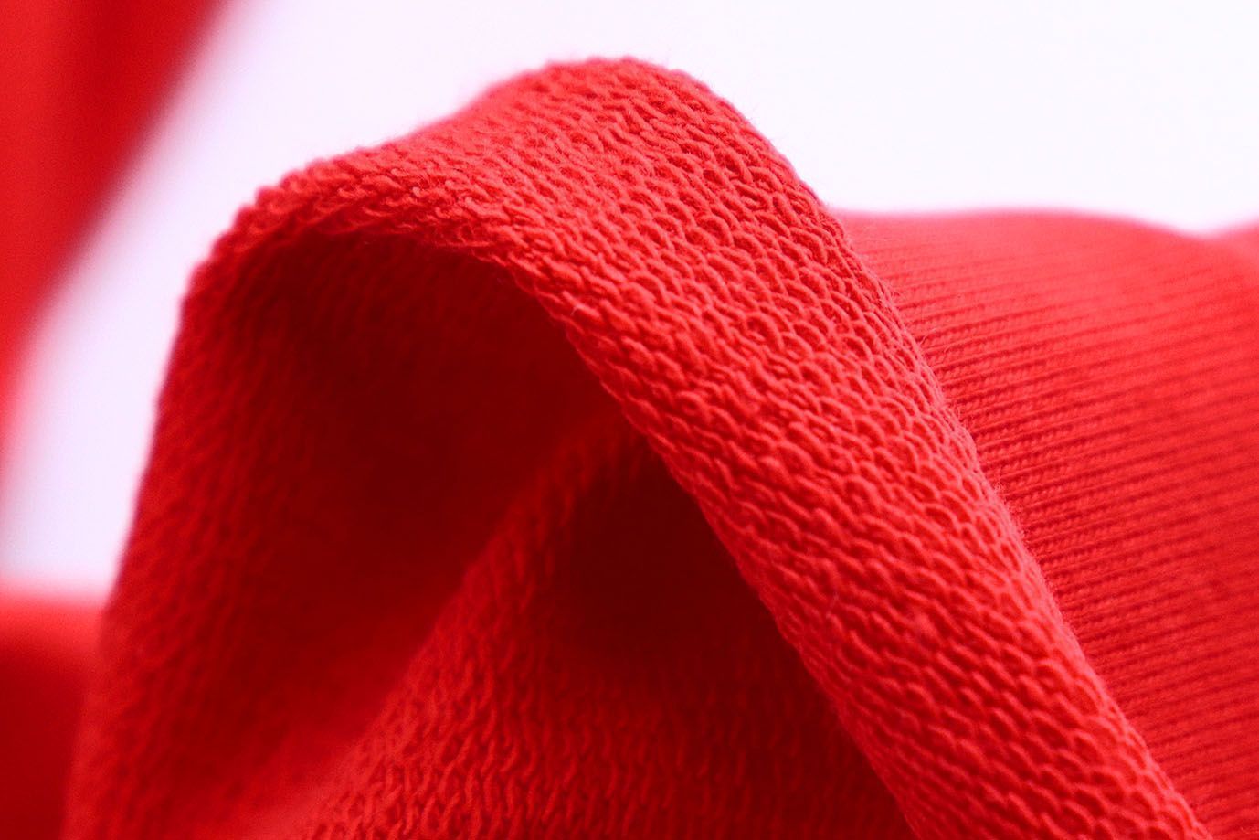 Трикотаж футер 2х нитка/красный 0246/C#красный 18-1660TPX