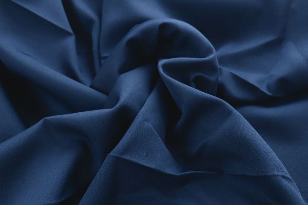 Костюмная ткань "Барби" стрейч/темно-синий 4216-PY/C#6