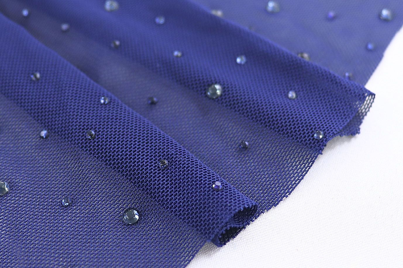 Сетка со стразами/темно-синий 3783-PY/C#9